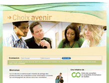 Tablet Screenshot of choixavenir.ca